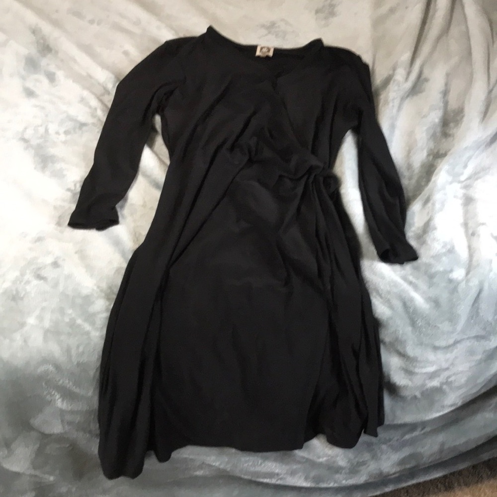 Anne Klein wrap dress in black Large